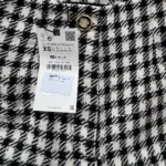 Thumbnail for Short Zara pied-de-poule noir et blanc taille haute