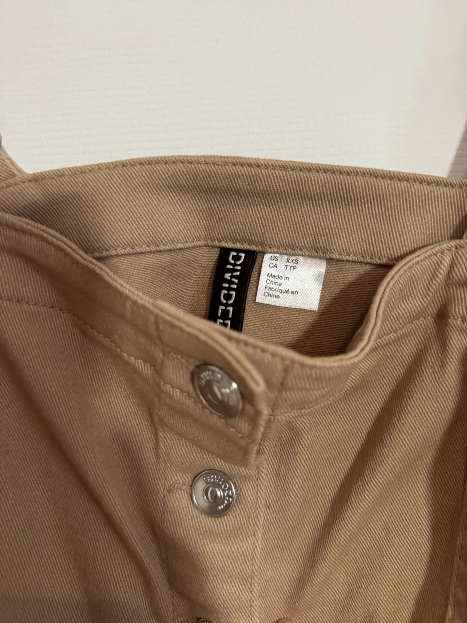 Image for Robe HM beige boutonnée taille ajustée