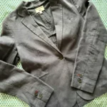 Thumbnail for Ines de la Fressange navy linen blazer