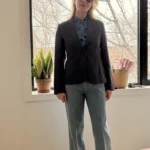 Thumbnail for Ines de la Fressange navy linen blazer