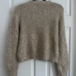 Thumbnail for Cardigan Rachel Zoe pailleté beige