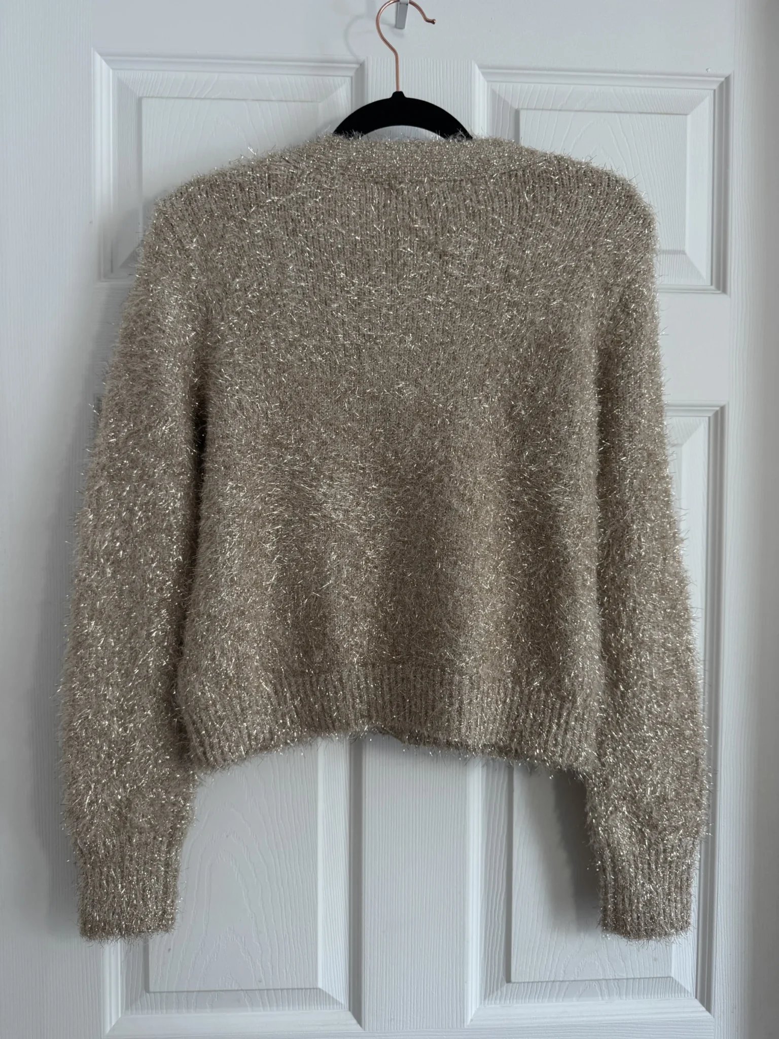 Image for Cardigan Rachel Zoe pailleté beige