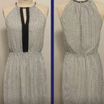 Thumbnail for Robe licou noire et blanche