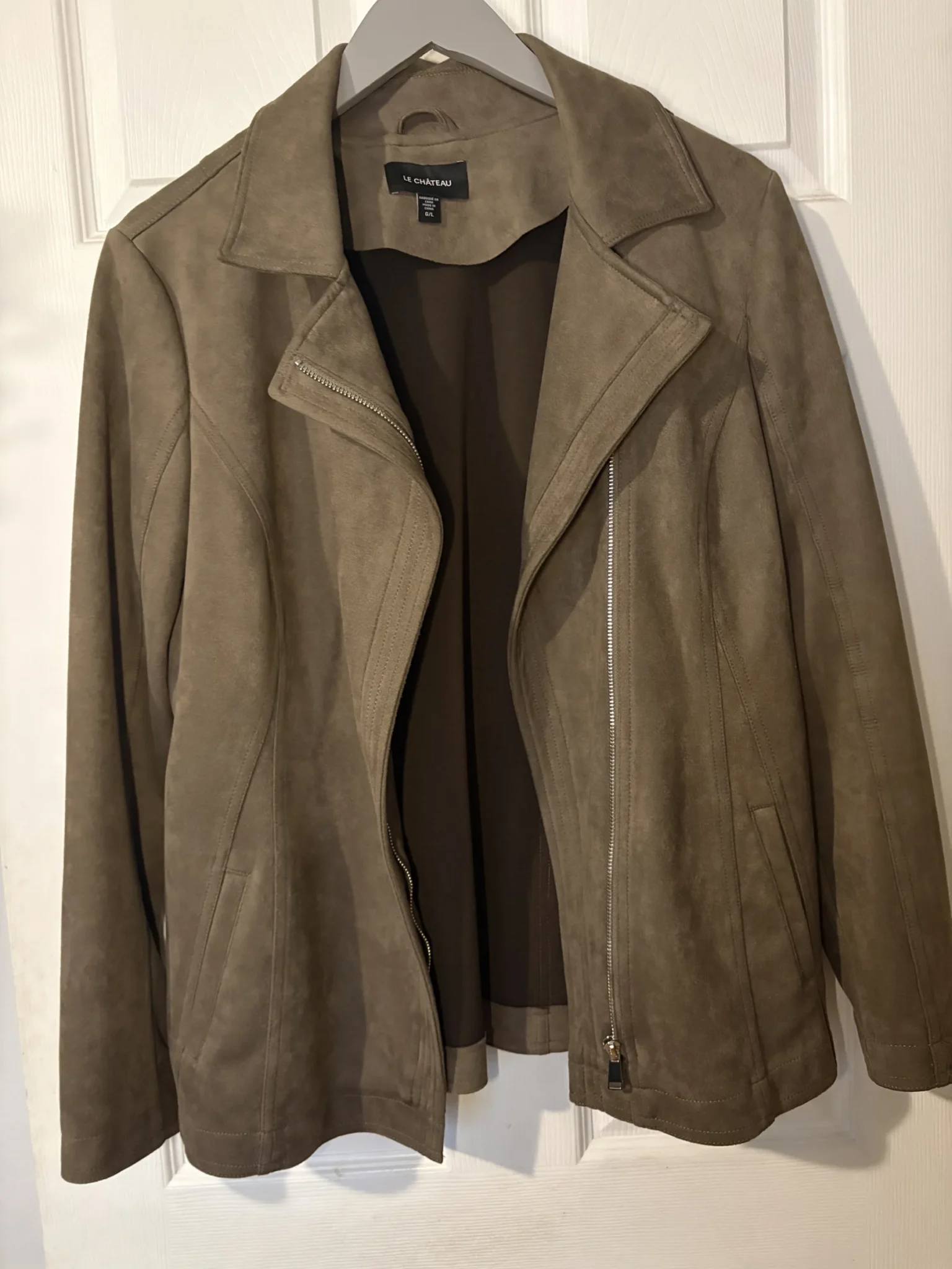 Featured image for 🤎 Veste style moto marron tabac – LOOK CHIC 🔥