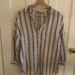 Thumbnail for Blouse en lin à Rayures (Zara)