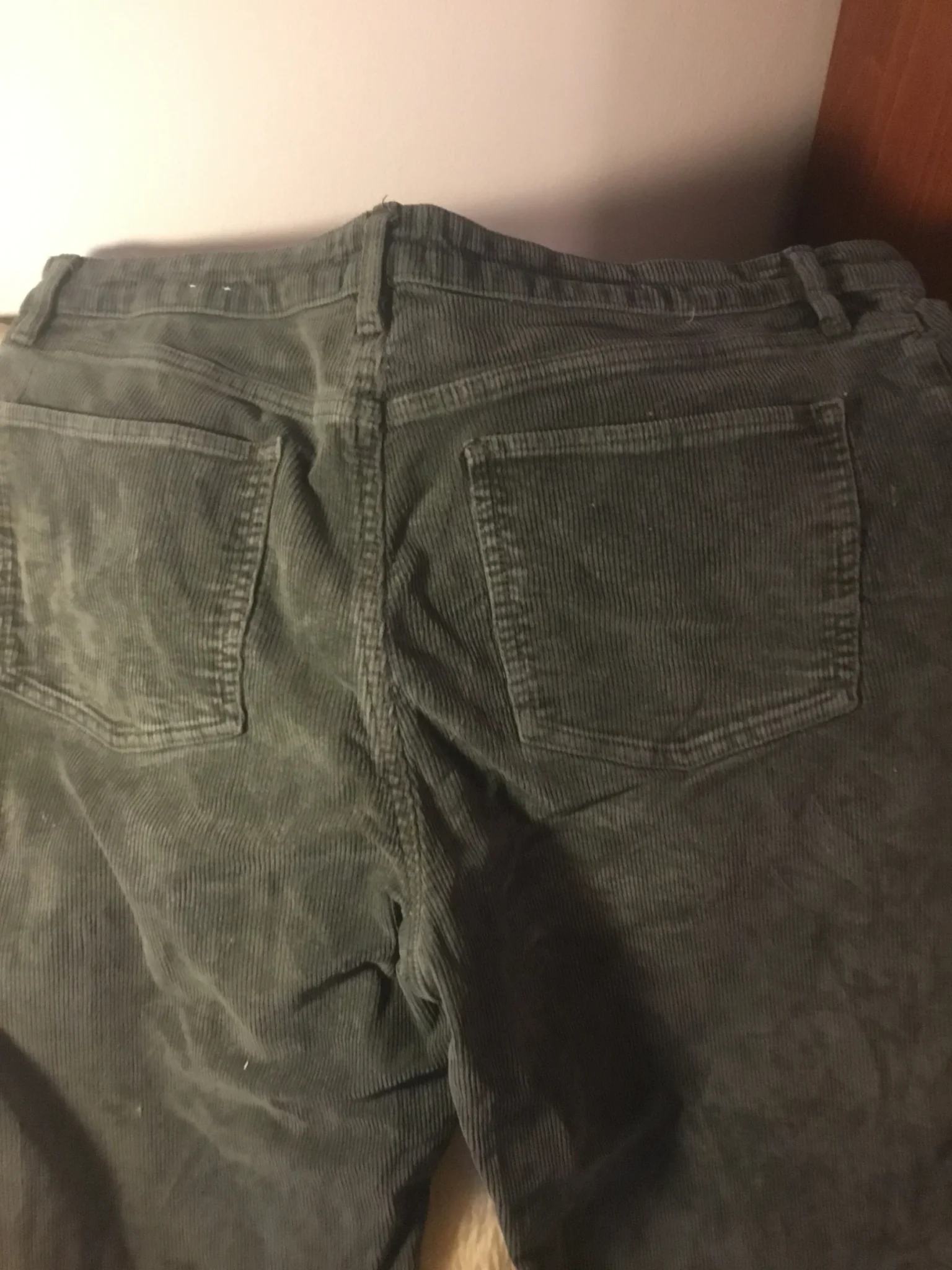 Image for Pantalon coupe jeans corduRoy gris 14-16 ans