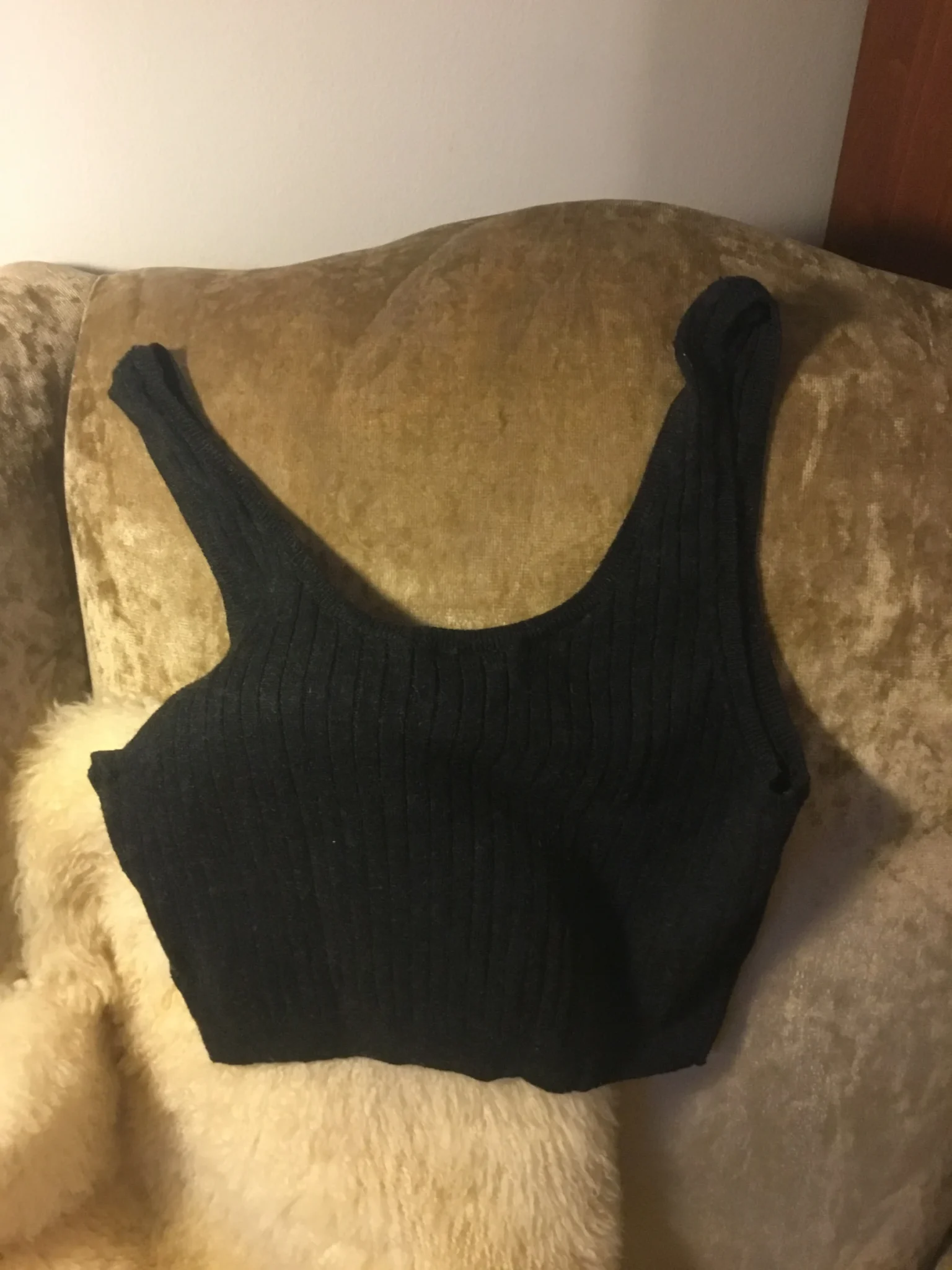 Image for Top court en tricot extensible small