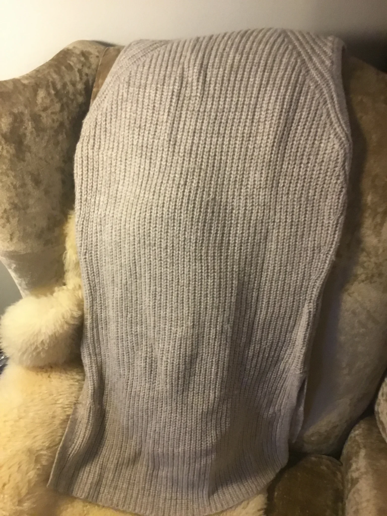 Image for Long débardeur, tricot sans manche, tout doux de mérinos, small
