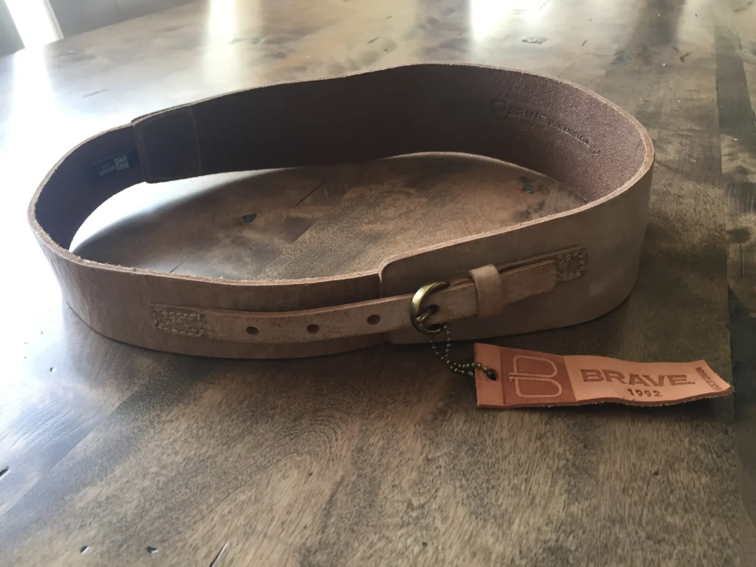 Featured image for Wide leather belt