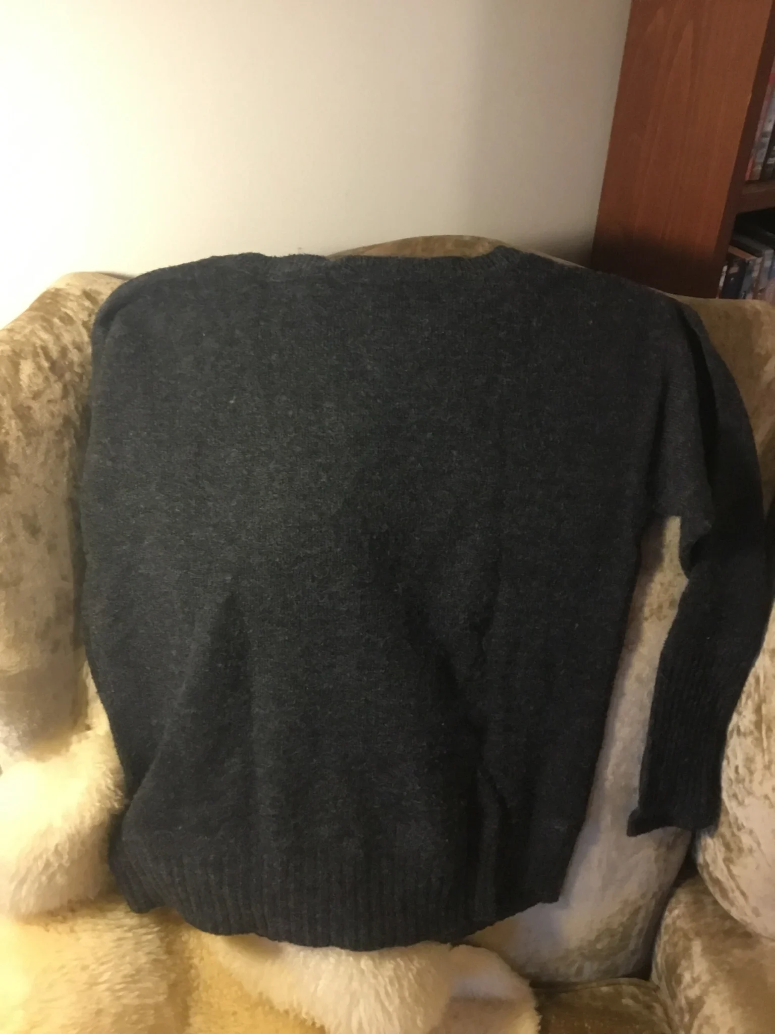Image for Cream Beau chandail gris charbon xsmall fait grand