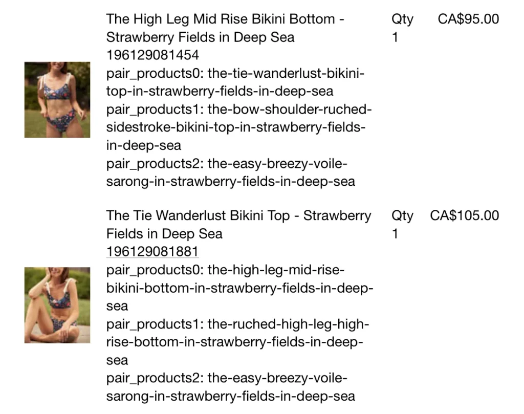 Image for Rifle Paper Co. x Summersalt Two-Piece Swimsuit XS