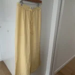 Thumbnail for Beautiful pale yellow linen trousers