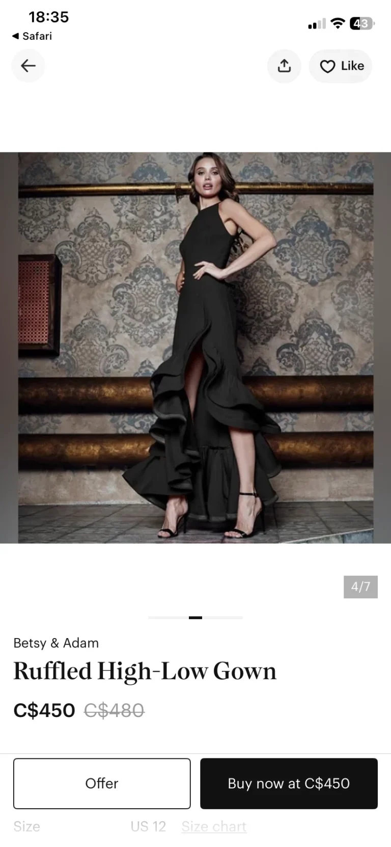 Image for Robe de soirée/bal/gala Betsy Adam  - Taille 14 🖤