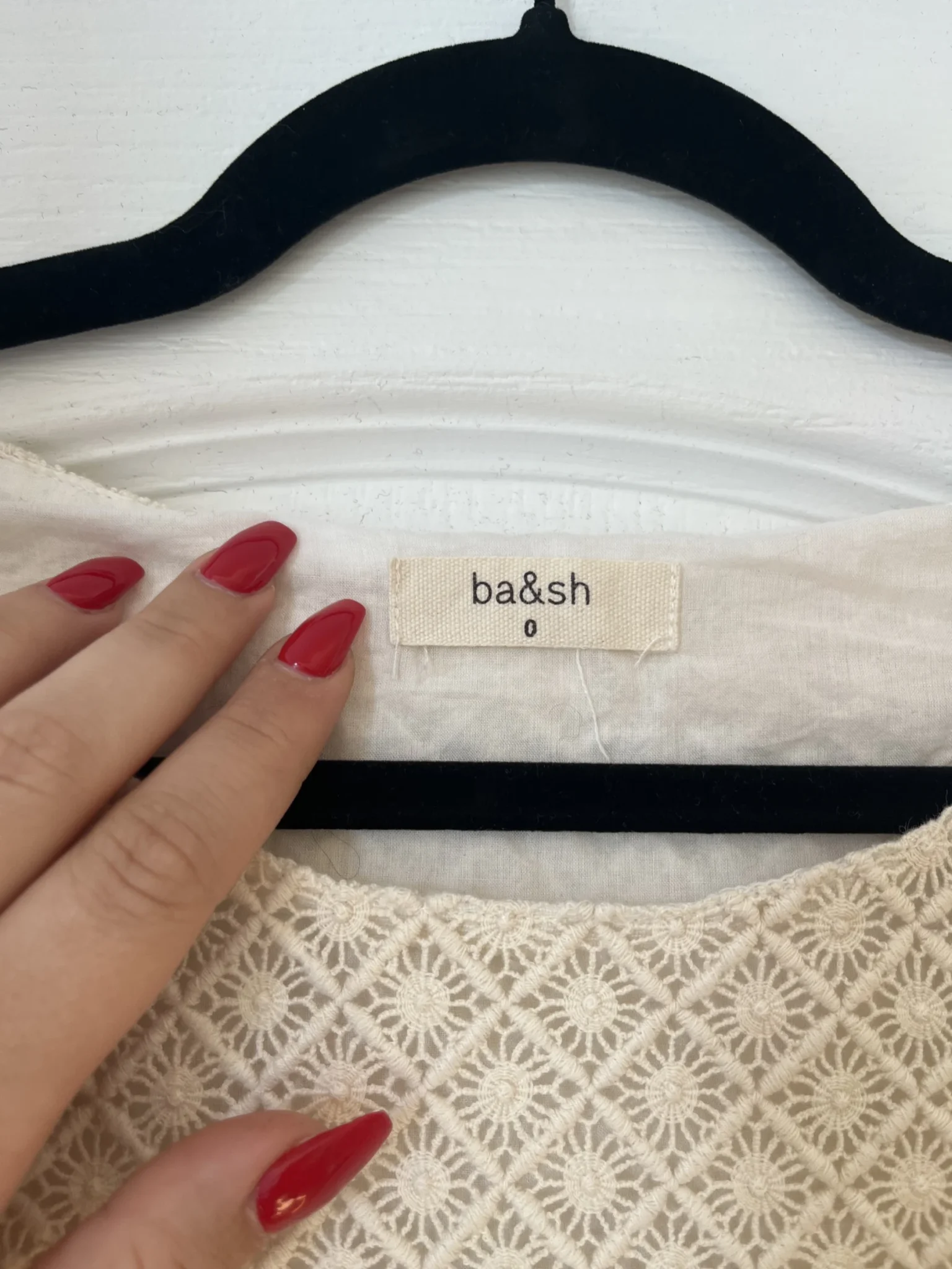 Image for Off-white cream lace Bash dress size 0