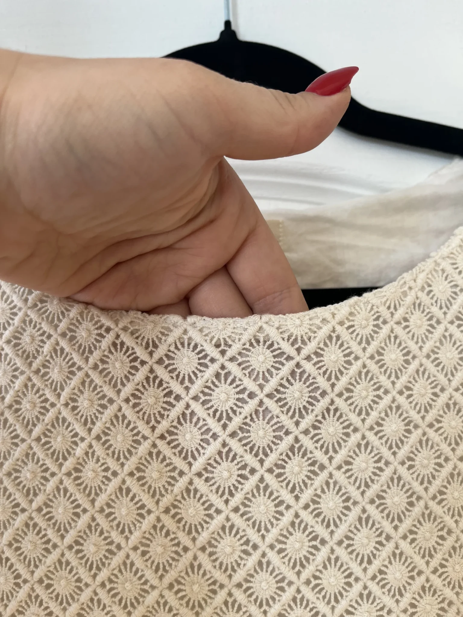 Image for Off-white cream lace Bash dress size 0