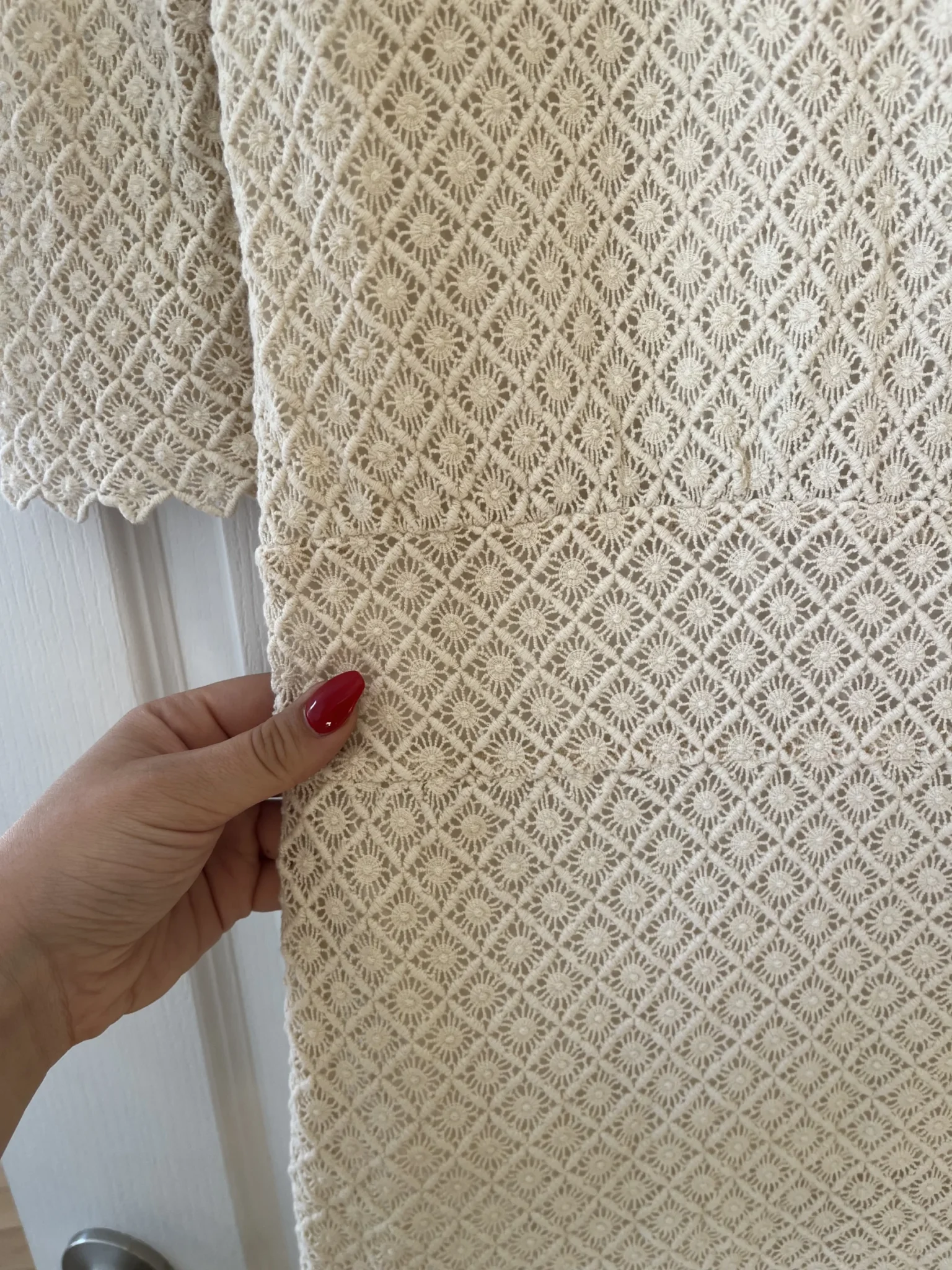 Image for Off-white cream lace Bash dress size 0