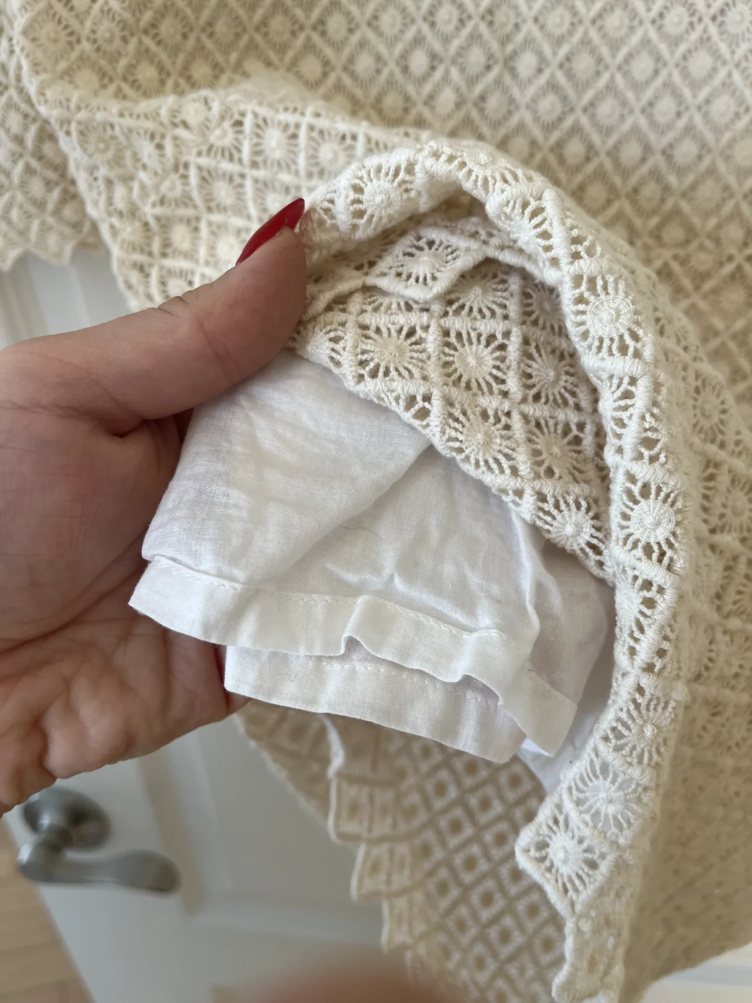 Image for Off-white cream lace Bash dress size 0