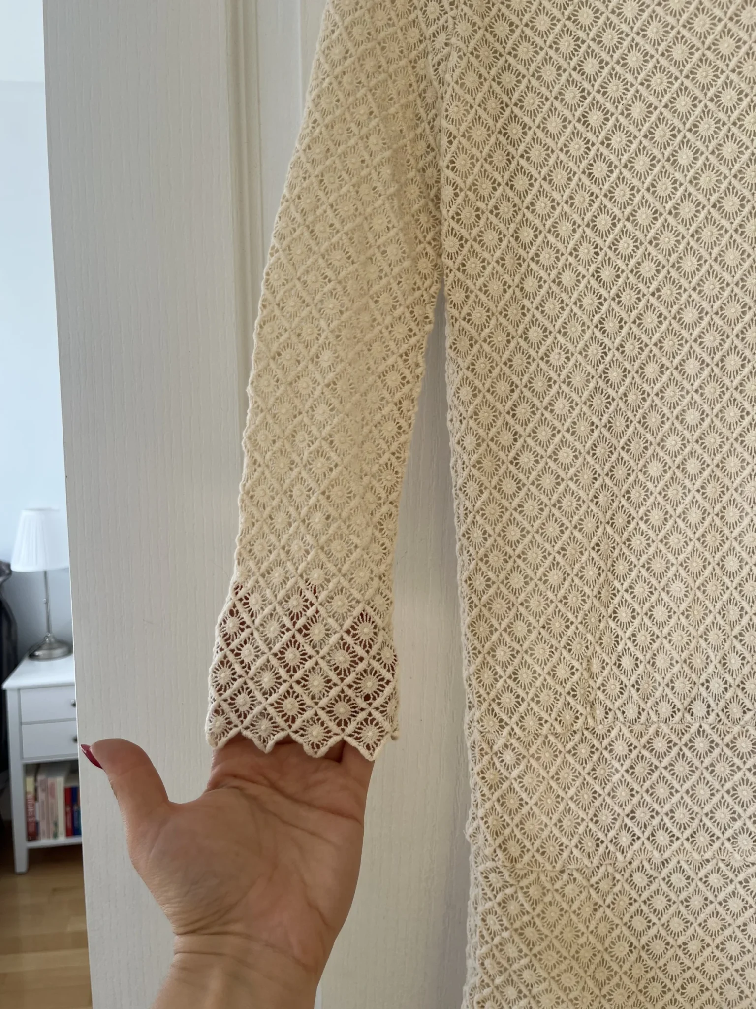 Image for Off-white cream lace Bash dress size 0