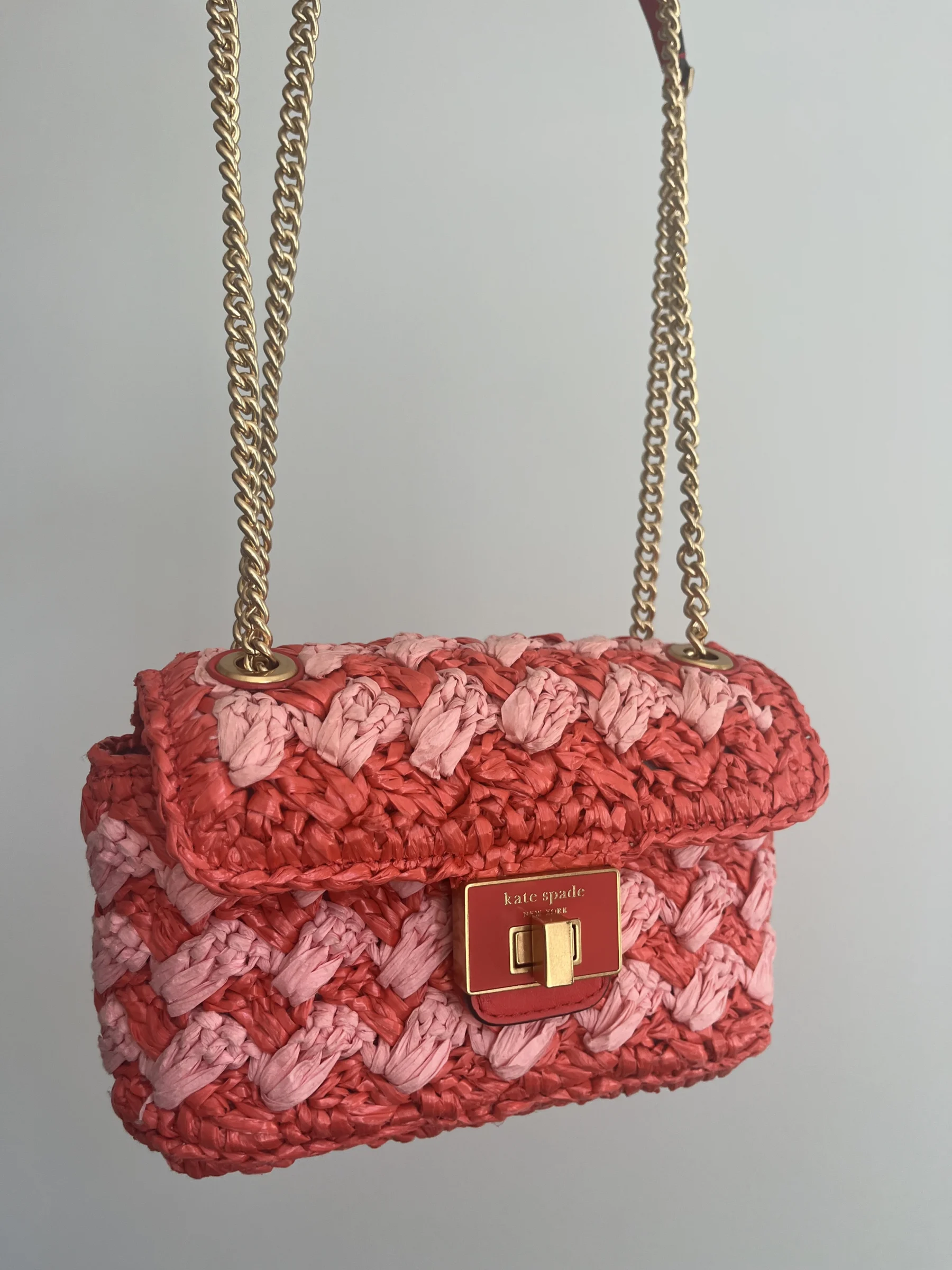 Sac Kate Spade en raffia modèle Evelyn Kate Spade seconde main