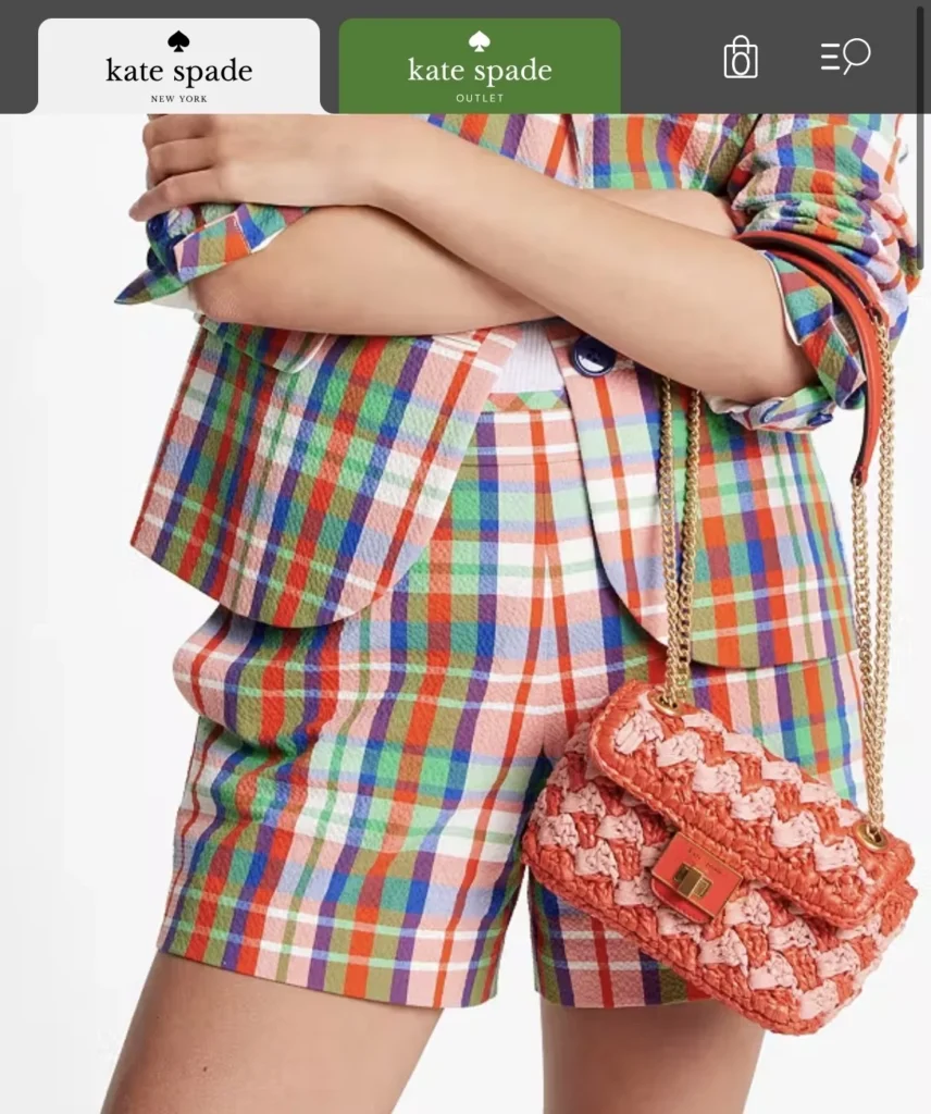 Image for Kate Spade bag in raffia, Evelyn model