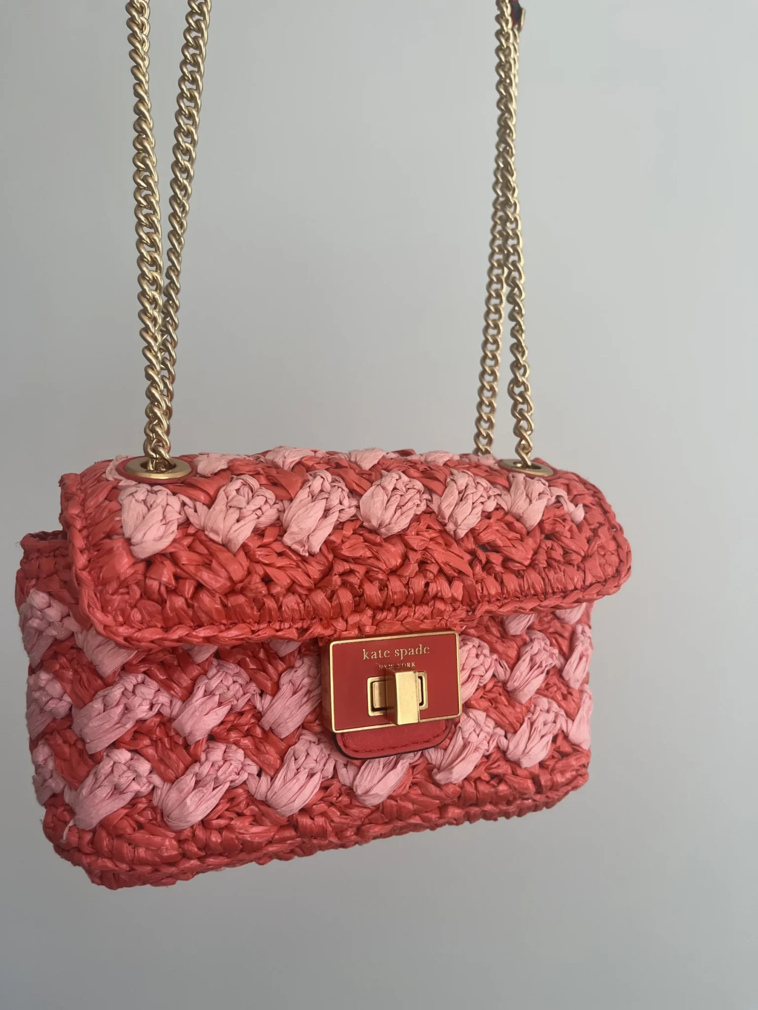 Image for Kate Spade bag in raffia, Evelyn model