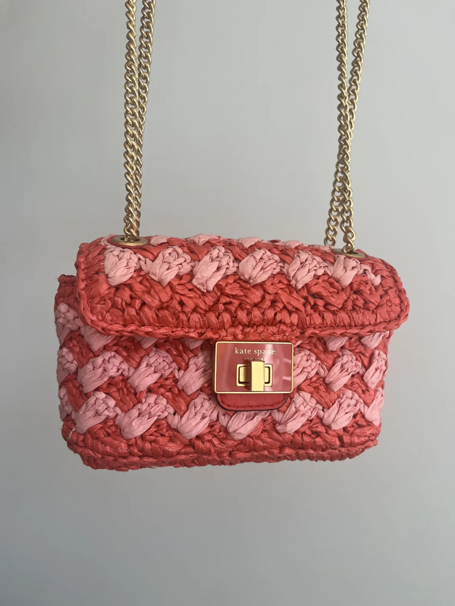 Image for Kate Spade bag in raffia, Evelyn model
