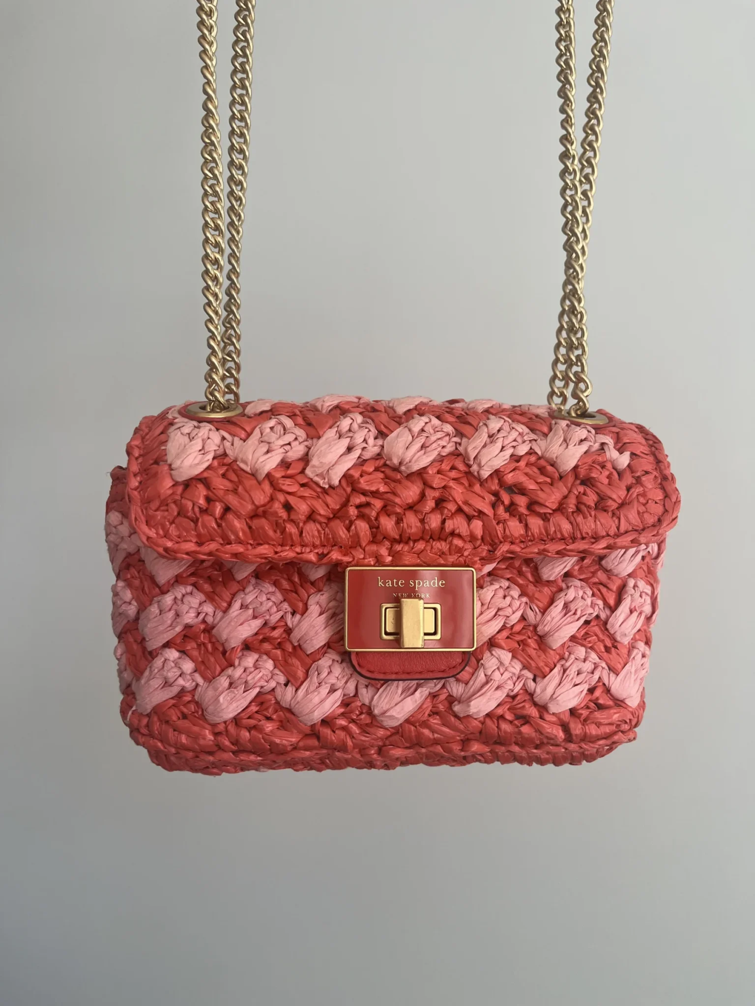 Image for Kate Spade bag in raffia, Evelyn model