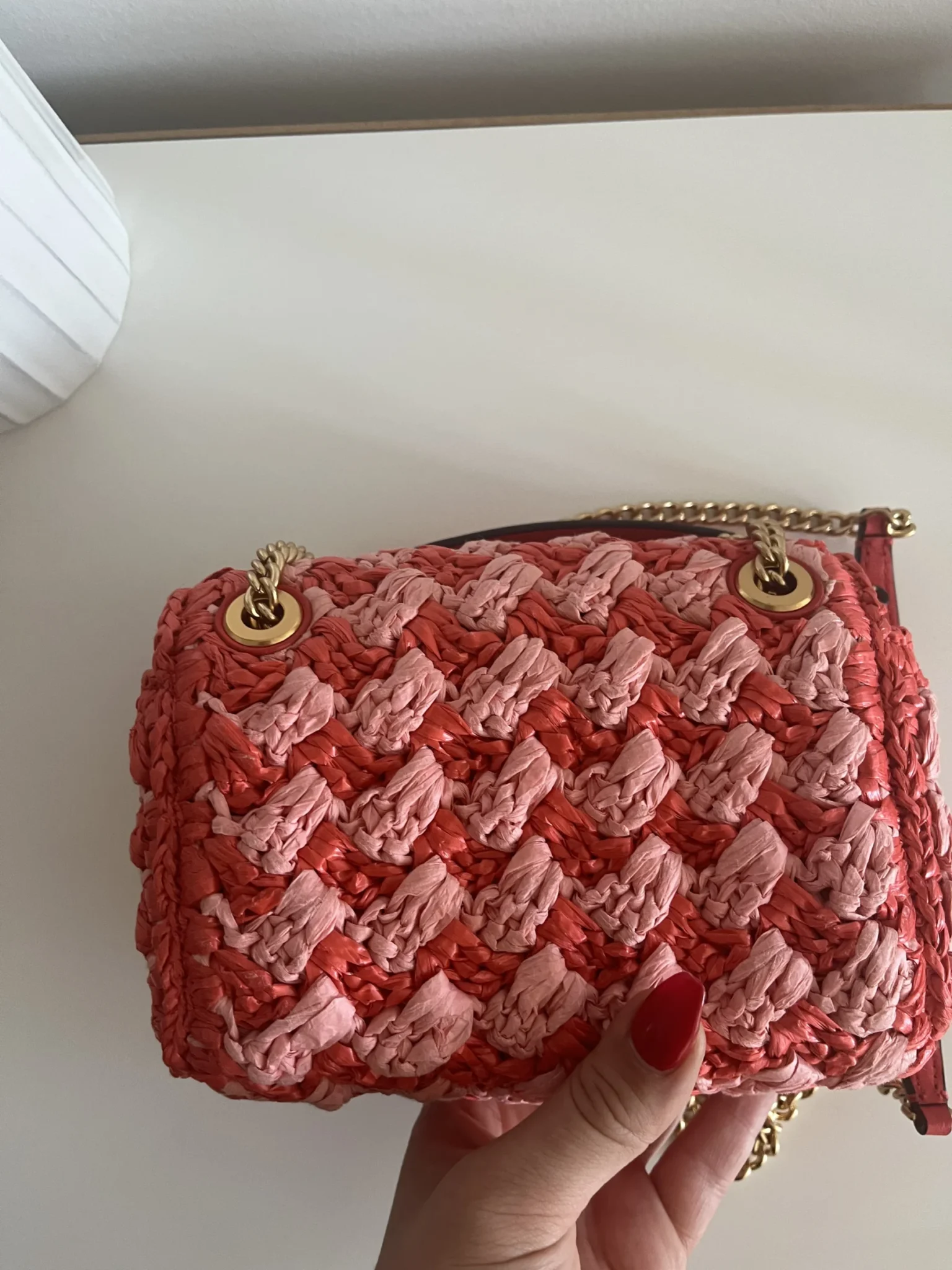 Image for Kate Spade bag in raffia, Evelyn model