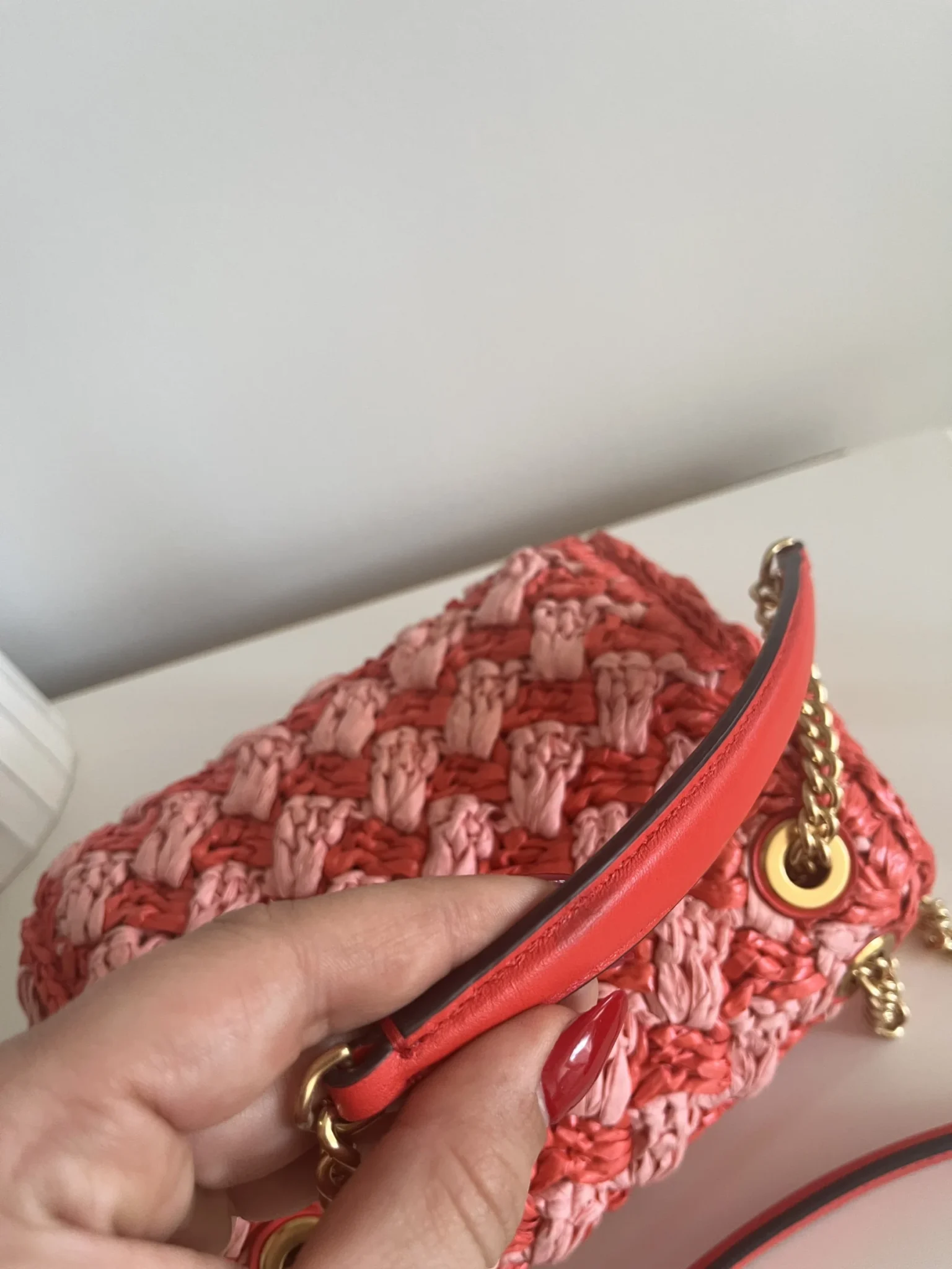 Image for Kate Spade bag in raffia, Evelyn model