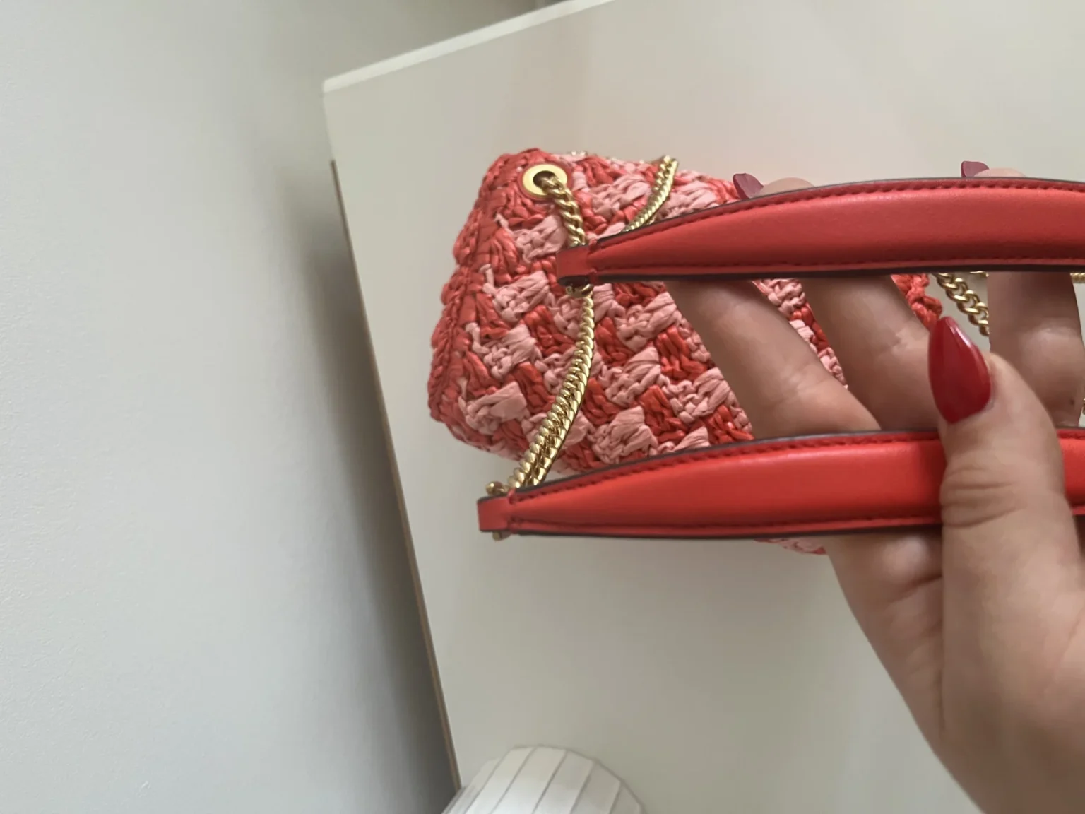 Image for Kate Spade bag in raffia, Evelyn model