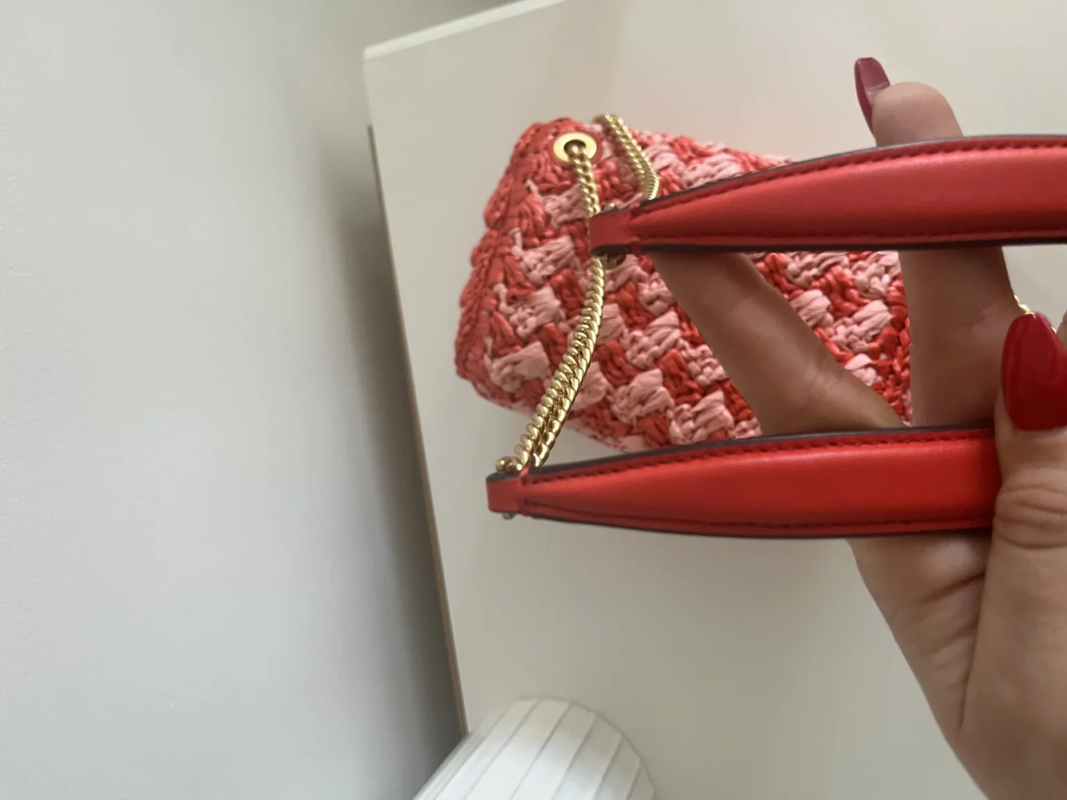 Image for Kate Spade bag in raffia, Evelyn model