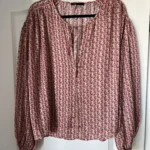 Featured thumbnail for Maje pink floral blouse size 36
