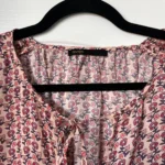 Thumbnail for Maje pink floral blouse size 36