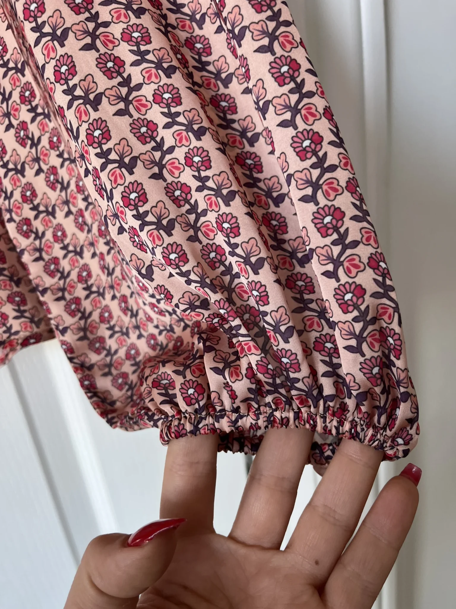 Image for Maje pink floral blouse size 36