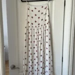 Featured thumbnail for Size 6 white floral Babaton dress