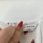 Thumbnail for Size 6 white floral Babaton dress