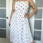 Thumbnail for Size 6 white floral Babaton dress