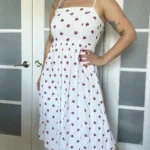 Thumbnail for Size 6 white floral Babaton dress
