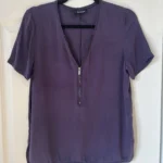 Featured thumbnail for The Kooples silk blouse size 2 purple