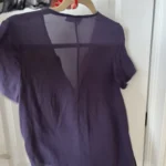 Thumbnail for The Kooples silk blouse size 2 purple