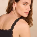 Thumbnail for Maison123 black lace tank top size S