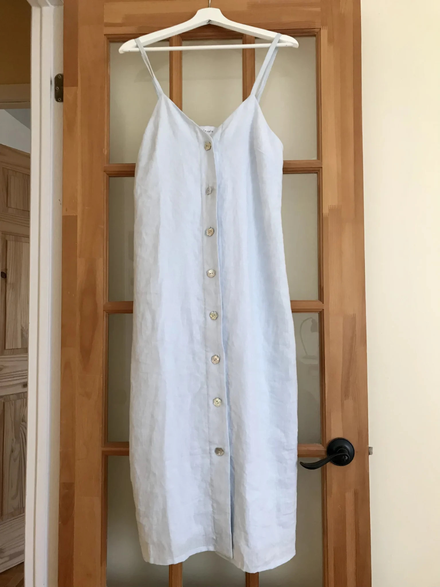 Image for Robe Anette en lin bleu pâle neuve !