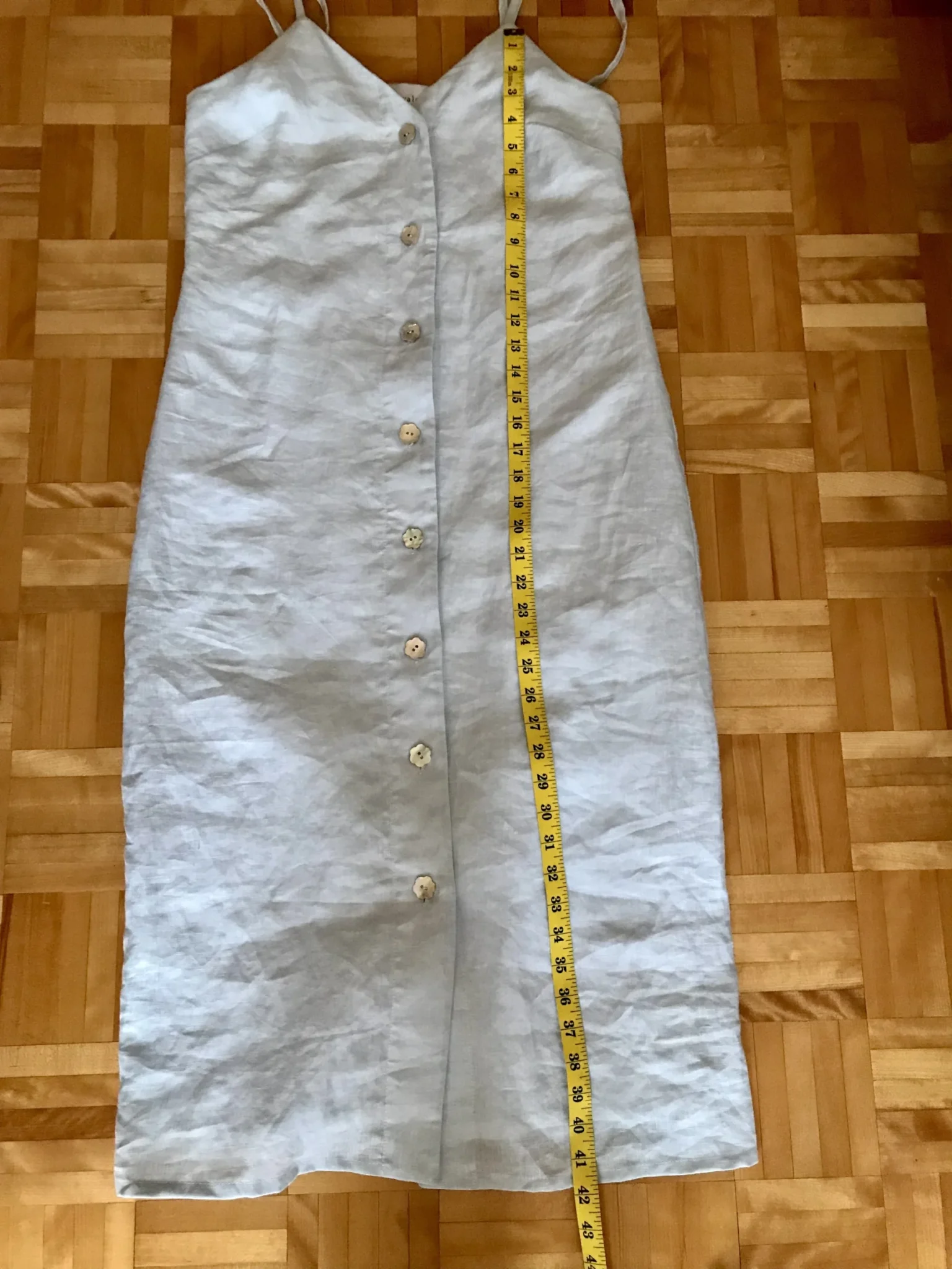 Image for Robe Anette en lin bleu pâle neuve !