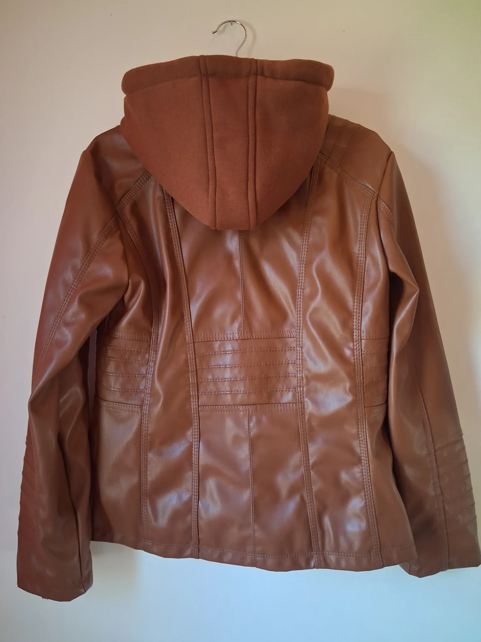 Image for Faux leather coat