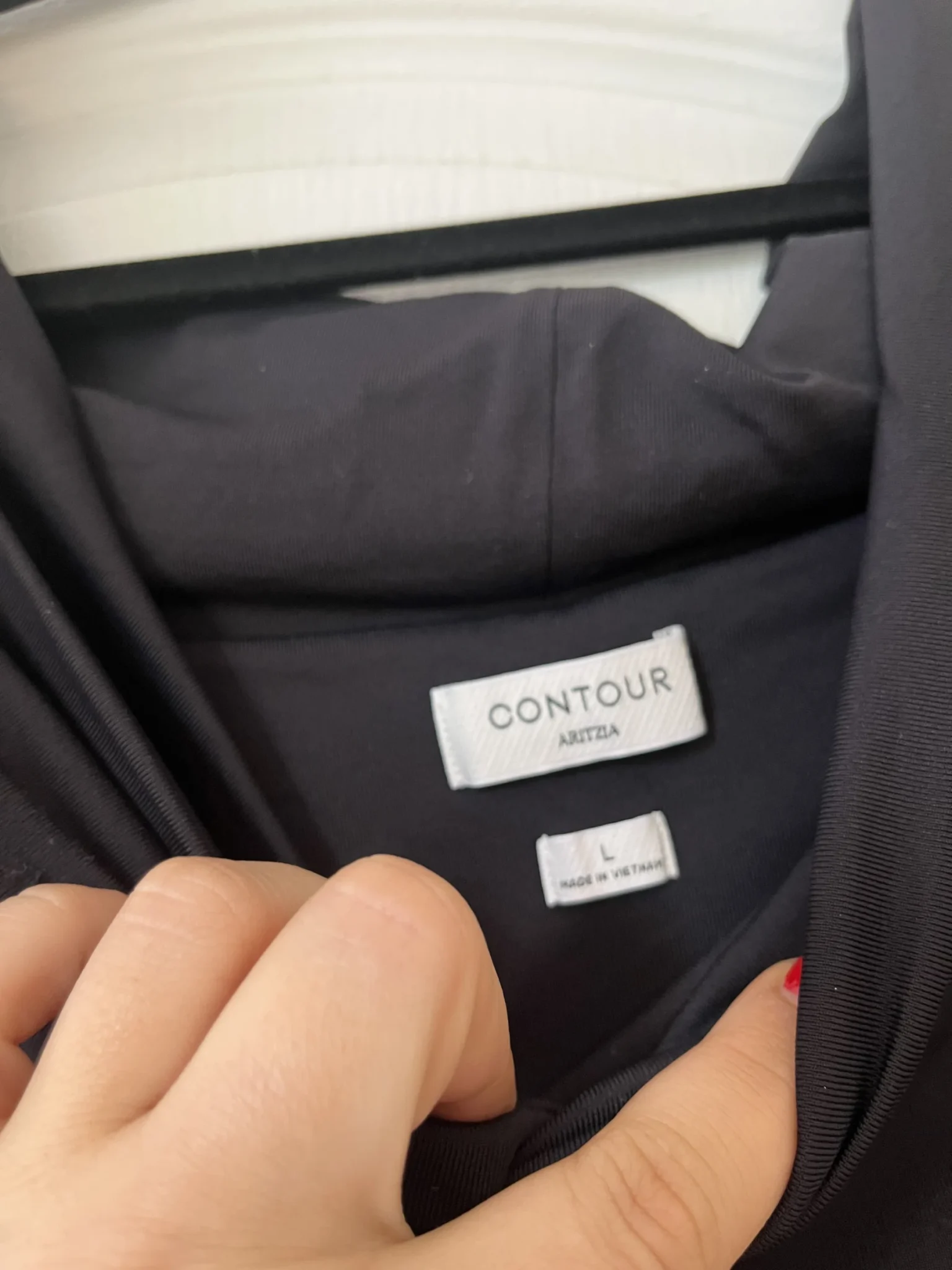 Image for Babaton black contour top size L