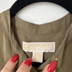 Thumbnail for Michael Kors khaki silk dress size S