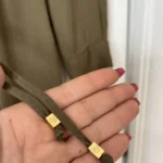 Thumbnail for Michael Kors khaki silk dress size S