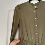 Thumbnail for Michael Kors khaki silk dress size S