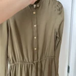 Thumbnail for Michael Kors khaki silk dress size S