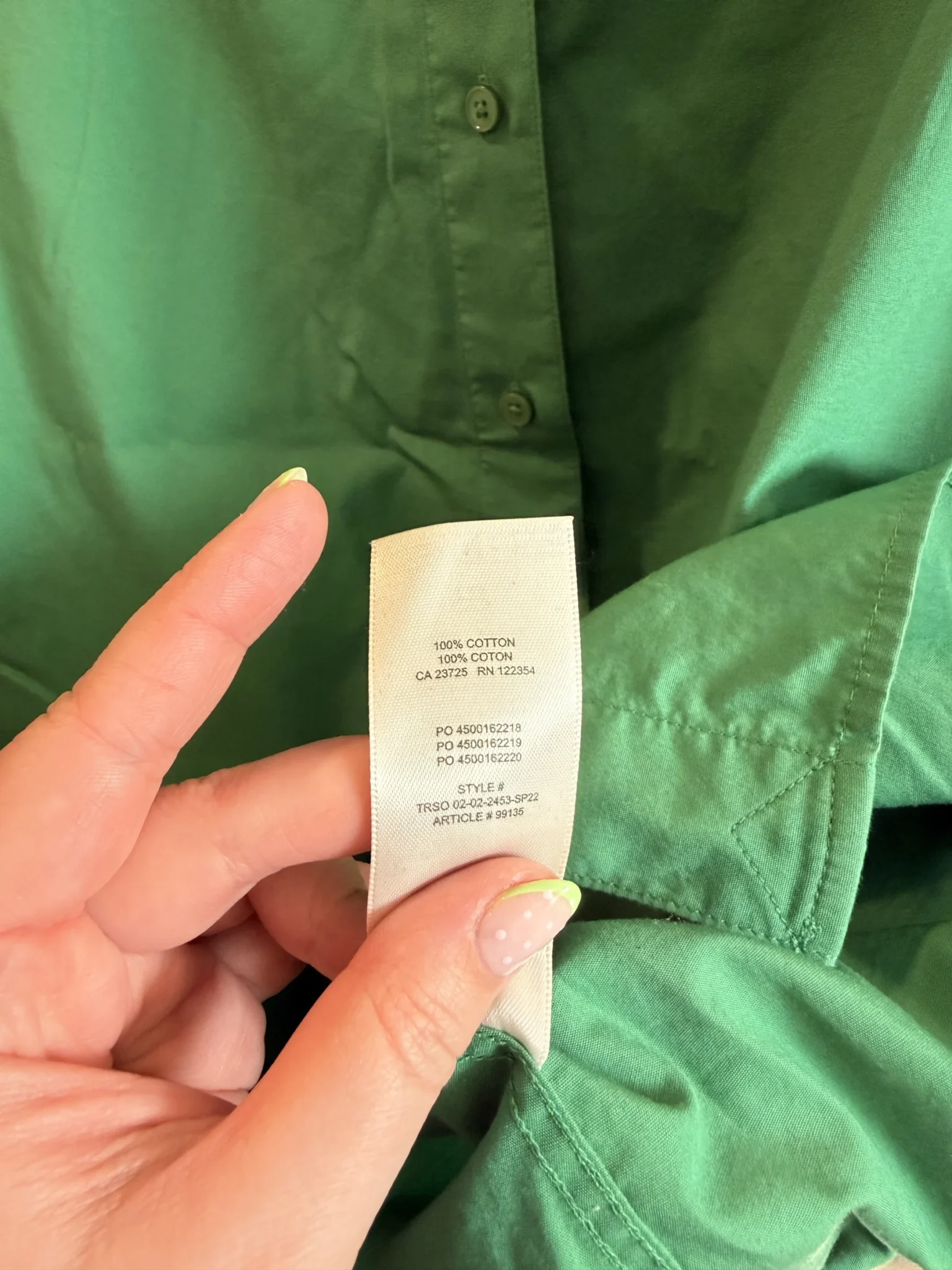 Image for Chemise over size